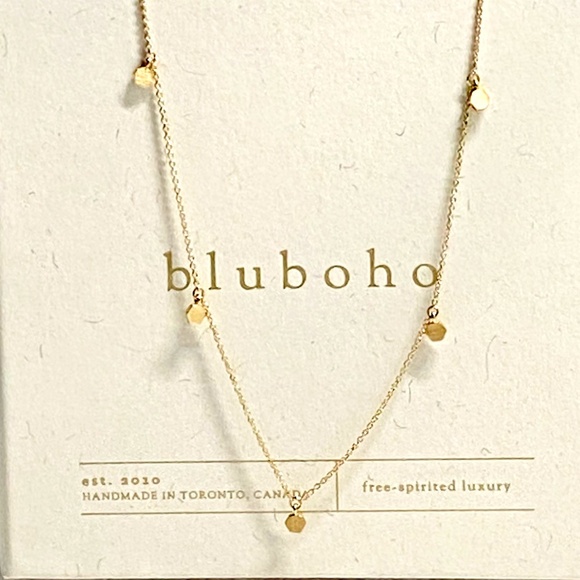 bluboho Jewelry - Bluboho Honeysuckle 14K yellow gold necklace